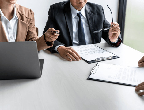 pharmalliancee7d4ec405 business man explaining about his profile 1